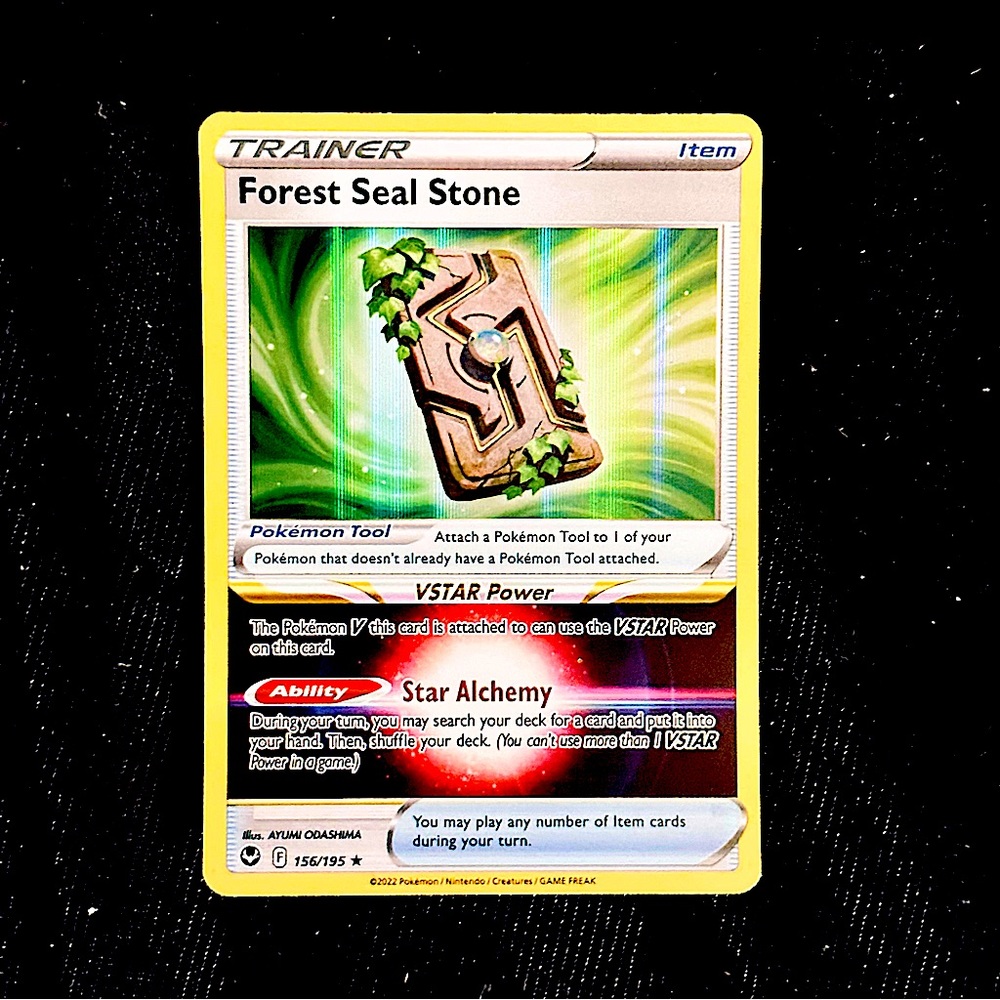 Forest Seal Stone Holographic x 2